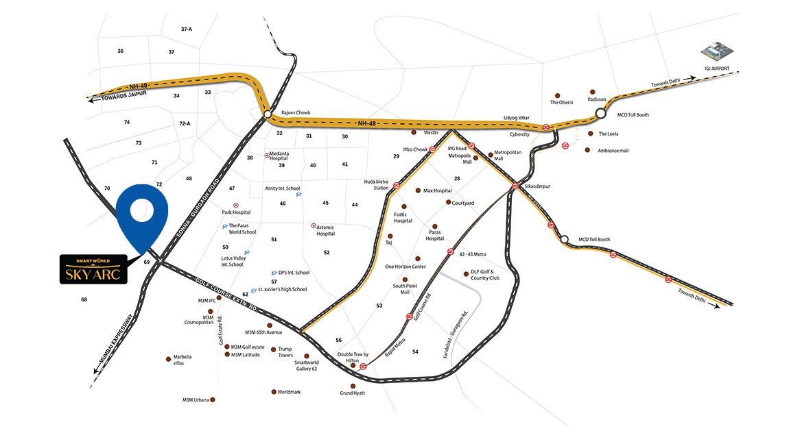 smartworld-skyarc-location-map